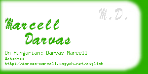 marcell darvas business card